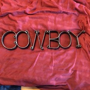 Cowboy Metal Home decor sign 🤠